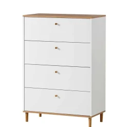 80x117x40 Hochkommode mit vier Schubladen - Ambreros