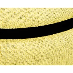 42x36x30 Hocker mit Griff in Gelbgrün Stoff - Domiano