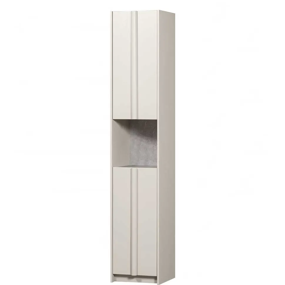 40x210x42 Hoher Schrank in Hellgrau - Glamoure