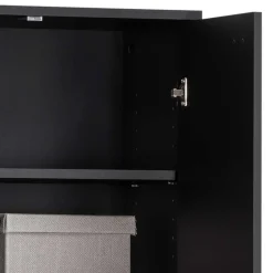 60x186x33 Hoher Schuhschrank mit 4 Türen & Fach - Anderian