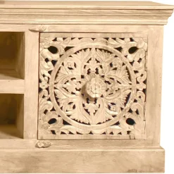 150x60x40 Holz Lowboard mit Ornamenten - Runiasa