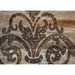 40x35x40 Holz Schränkchen mit Ornament Schnitzerei - Kick