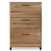 83x124x28 Holz Schuhschrank aus Balkeneiche - Alsbetas