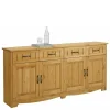 194x89x37 Holz Sideboard aus Kiefer Natur - Vanpos