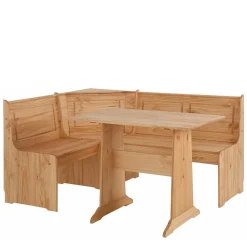 168x87x127 Holz-Eckbank & Esstisch - Ynvinata (zweiteilig)