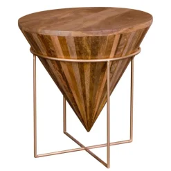 45x45x45 Holztisch im Kegel Konus Design - Scolari