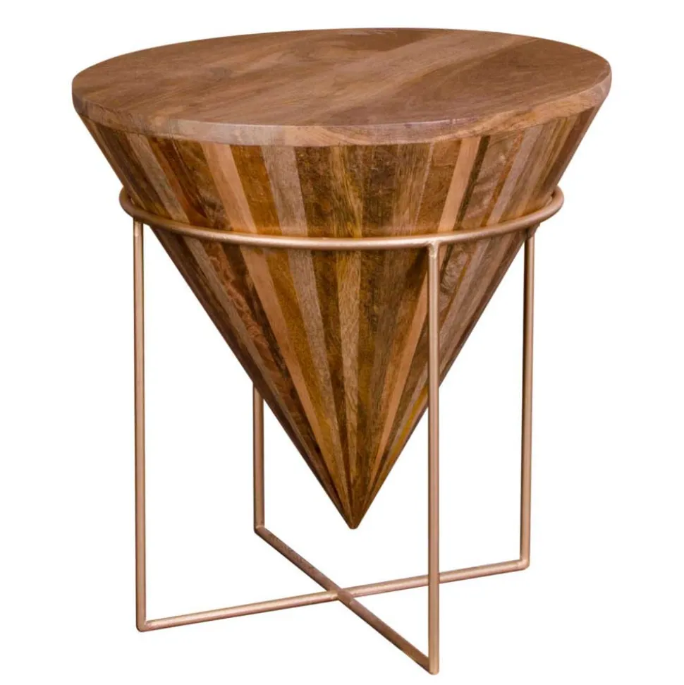 45x45x45 Holztisch im Kegel Konus Design - Scolari