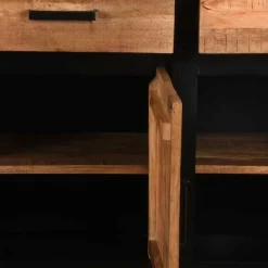 170x90x45 Industrial Sideboard mit Bügelgestell aus Metall - Piatrasun