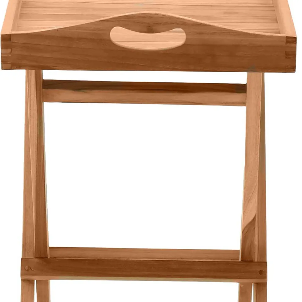 60x65x40 klappbarer Gartentisch mit Tablett - Klahuma