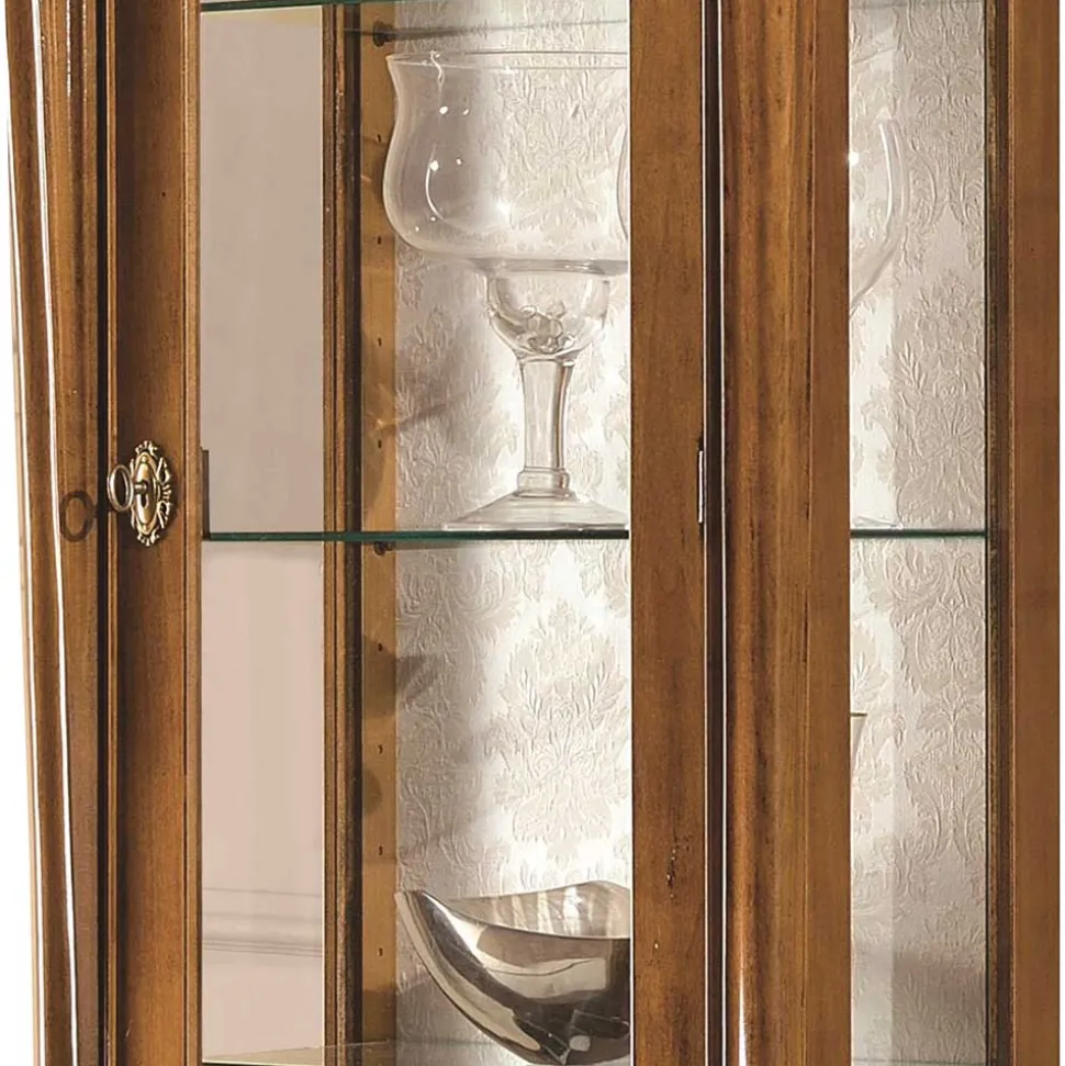 61x183x39 Klassische Vitrine im Italienischen Stil - Carlenna
