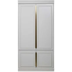 110x215x62 Kleiderschrank in Hellgrau - Emra