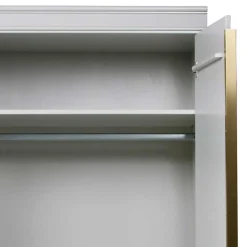 110x215x62 Kleiderschrank in Hellgrau - Emra