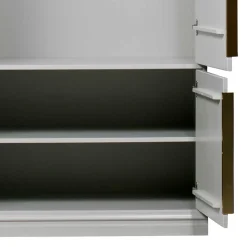 110x215x62 Kleiderschrank in Hellgrau - Emra