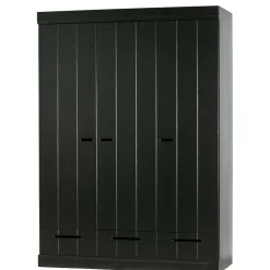 140x195x53 Kleiderschrank 3-türig & 3 Schubladen - Vindrus