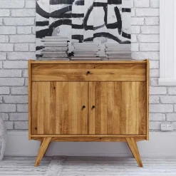 100x90x50 Kombi-Kommode aus Wildeiche Holz - Hardus