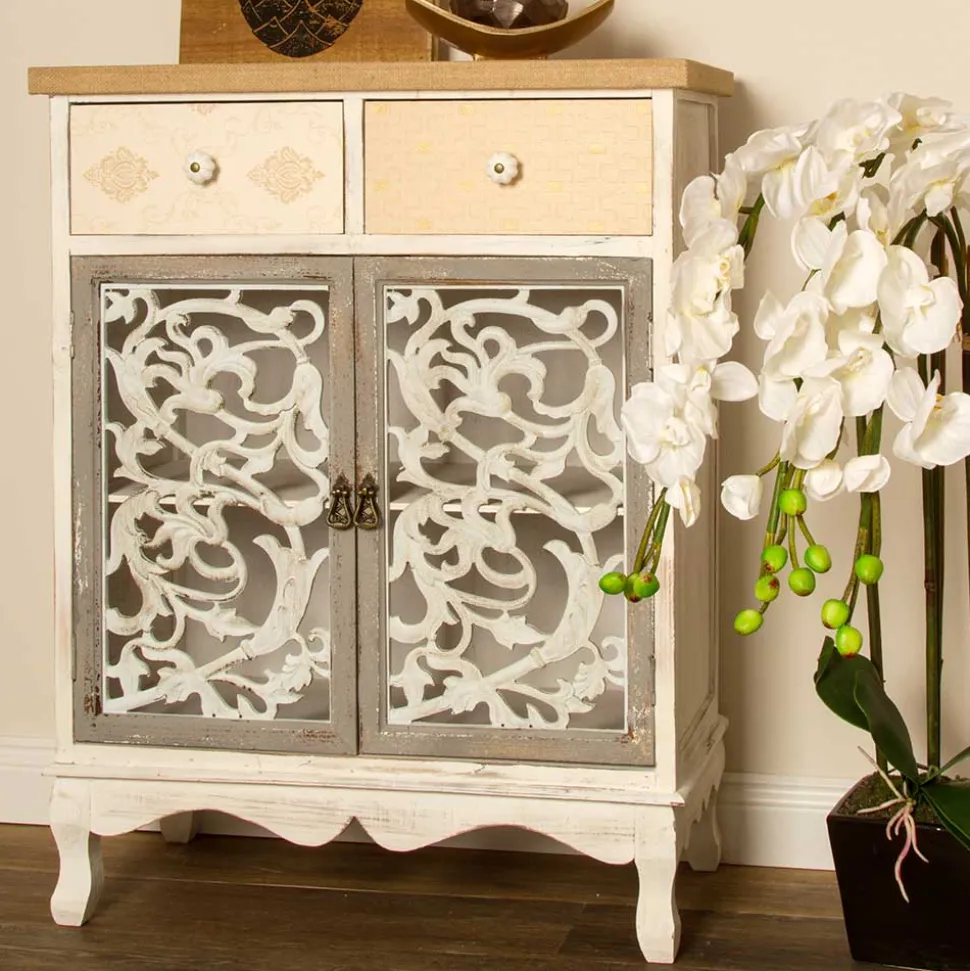 68x89x35 Kombi-Kommode im Shabby Chic - Levino