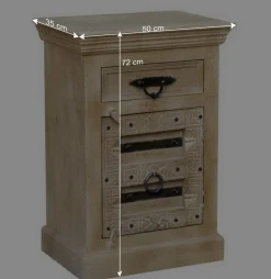 50x72x35 Kommode im Shabby Chic Design - Abid