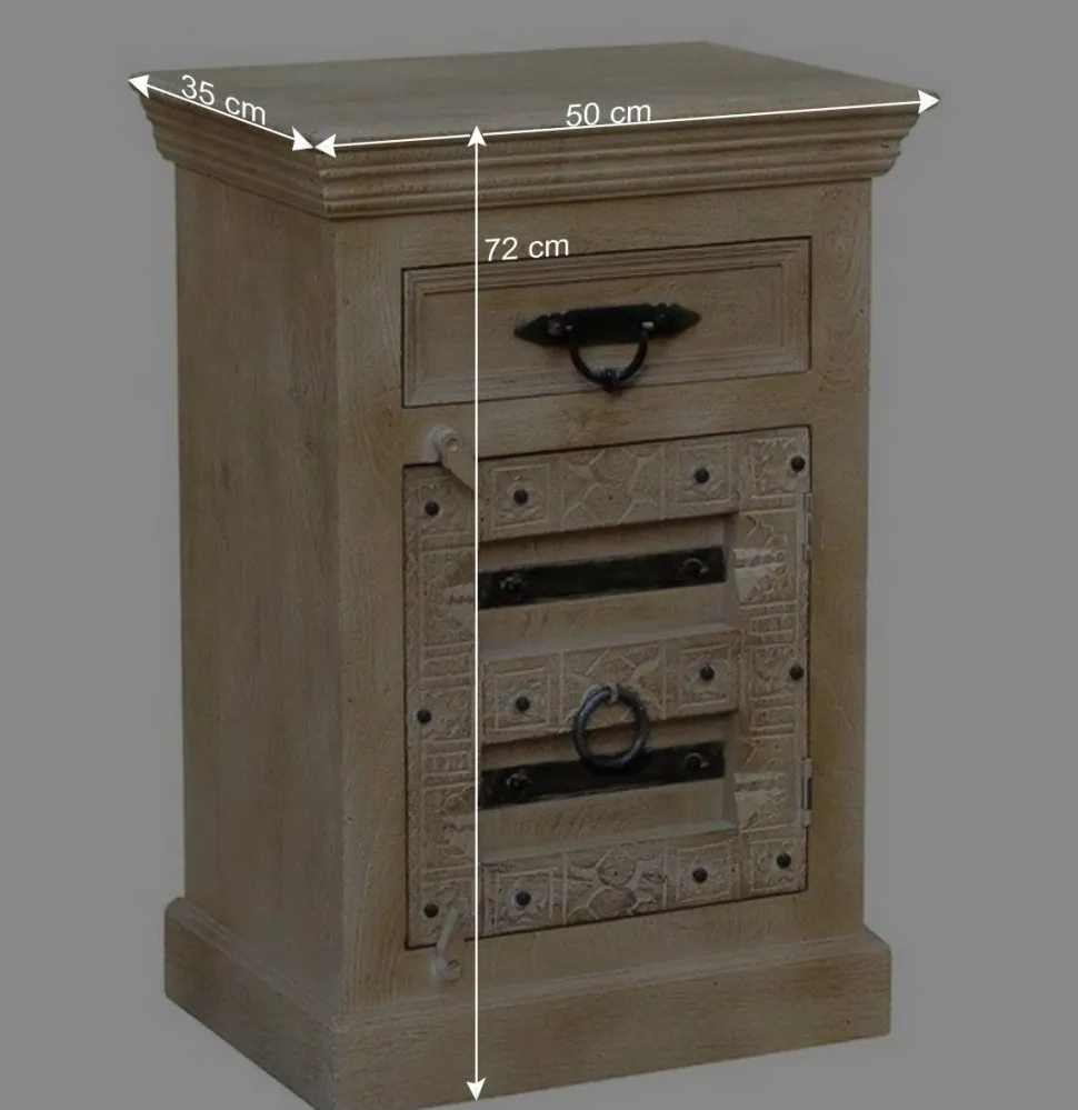 50x72x35 Kommode im Shabby Chic Design - Abid