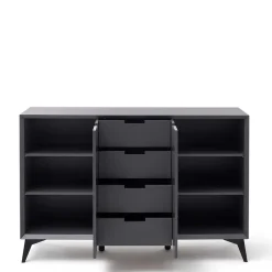 137x92x40 Kommode in Grau & Weiß - Vadids