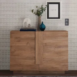 121x90x44 Kommode in Holzoptik mit Doppeltür - Basento