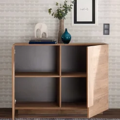 121x90x44 Kommode in Holzoptik mit Doppeltür - Basento