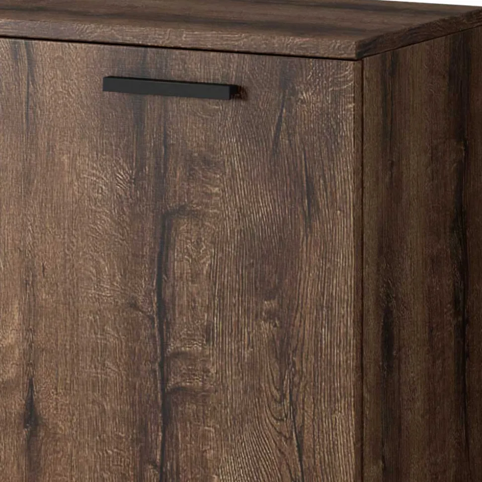 132x93x38 Kommode in Wildeiche dunkel - Ulpro
