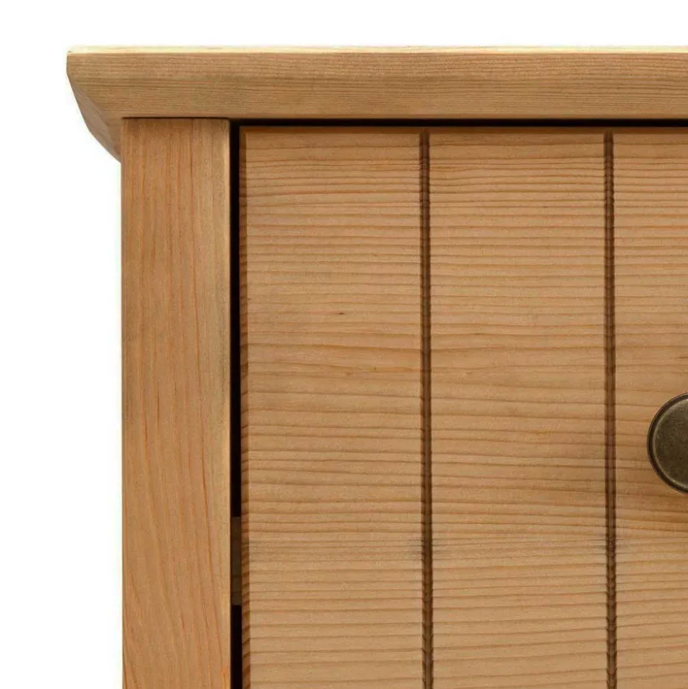 60x75x30 Kommode mit 3 Fächern & Tür - Akzinad