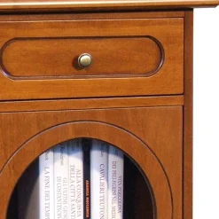 48x82x34 Kommode mit Glastür und Schublade - Kimms