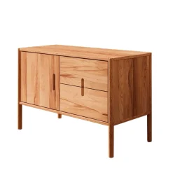 97x64x46 Kommode mit Tür & zwei Schubladen - Indrya