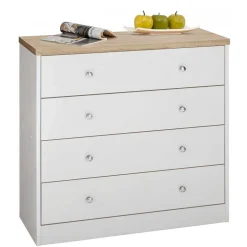 80x80x35 Kommode mit vier Schubladen - Nudion