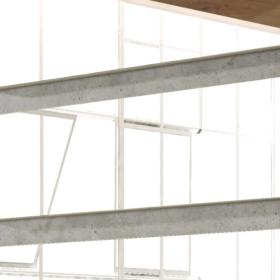 87x145x29 Konsolentisch & Spiegel Set - Inegrados (vierteilig)