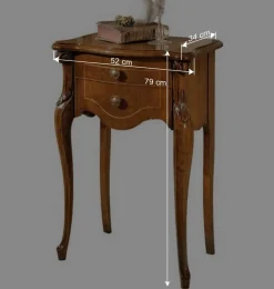 52x79x34 Konsolentisch Kommode in Nussbaum - Carlenna