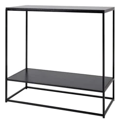 80x80x36 Konsoltisch aus Stahl in Schwarz - Esbessa