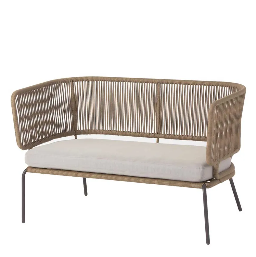 135x80x65 Kordelgeflecht Sofa mit Sitzpolster - Membres