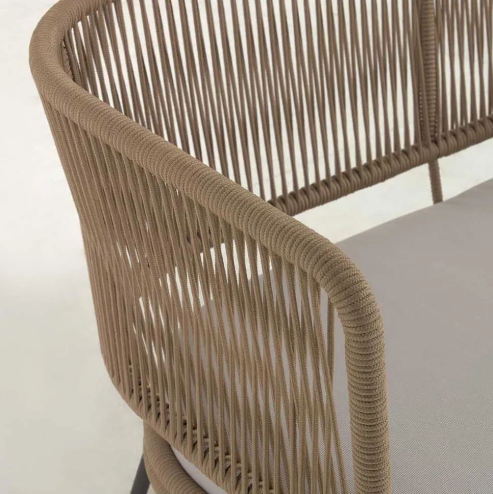 135x80x65 Kordelgeflecht Sofa mit Sitzpolster - Membres