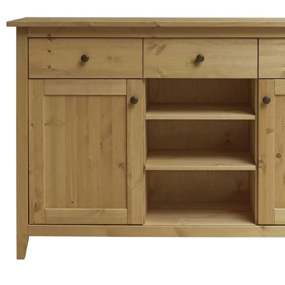 144x91x40 Landhaus Anrichte aus Kiefer Massivholz - Krems