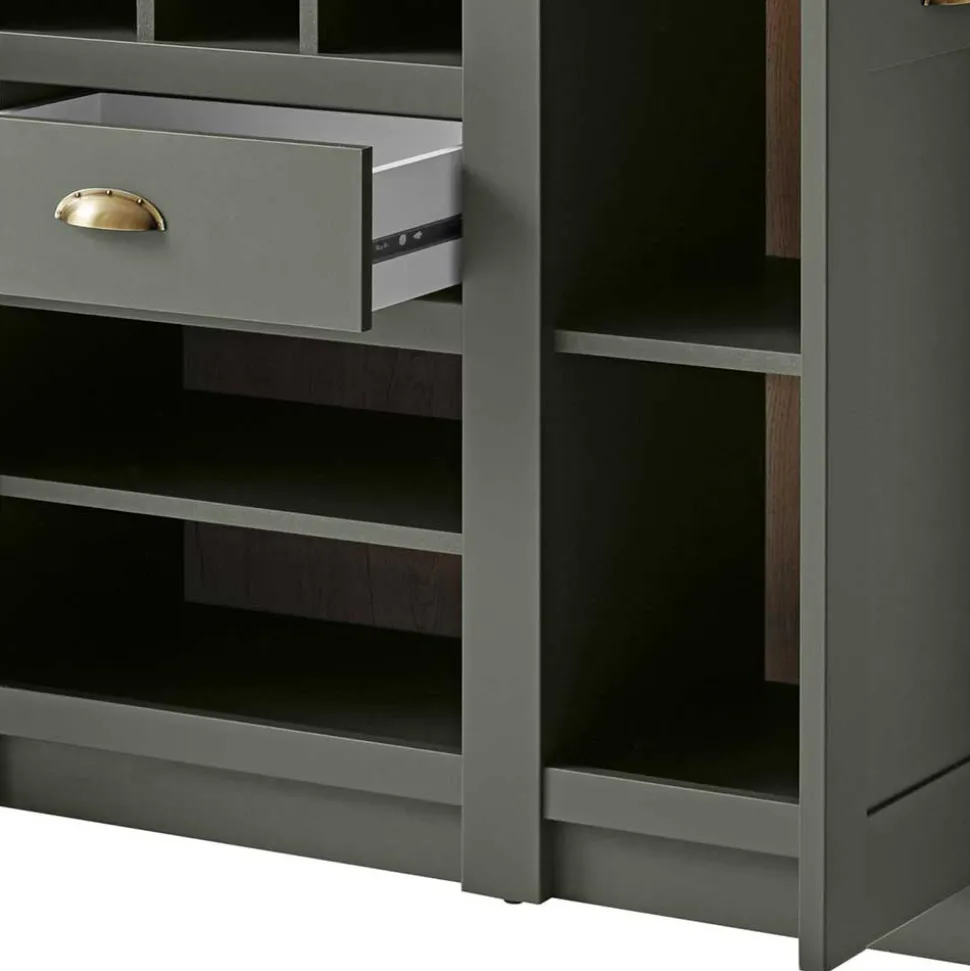 152x83x45 Landhaus Anrichte in Graugrün - Eylan