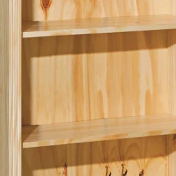 77x180x30 Landhaus Bücherregal mit Kugelfüßen - Kascanu