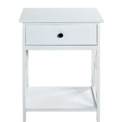 46x60x35 Landhaus Beistelltisch mit Schublade - Liv