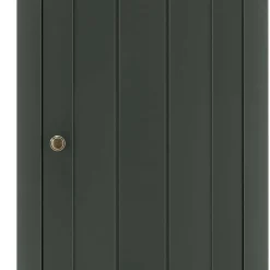 50x197x43 Landhaus Dielenschrank in Dunkelgrün - Niestov