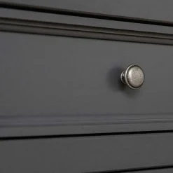 90x130x45 Landhaus Highboard in Grau & Eiche - Witenga