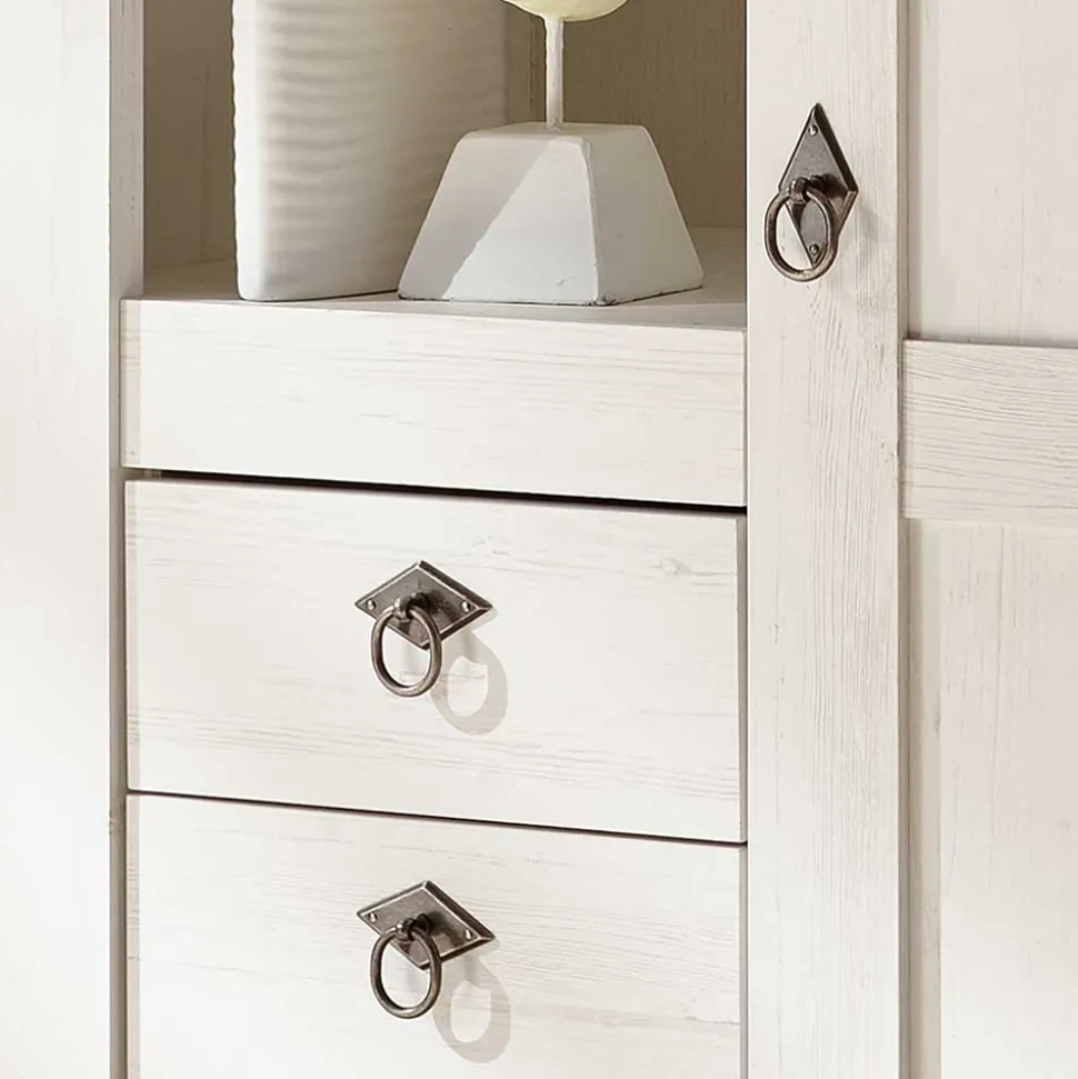 102x139x44 Landhaus Highboard zweifarbig - Diatara I