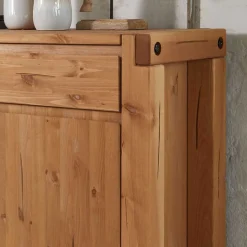 122x88x44 Landhaus Holzkommode aus Kiefer - Delamaro