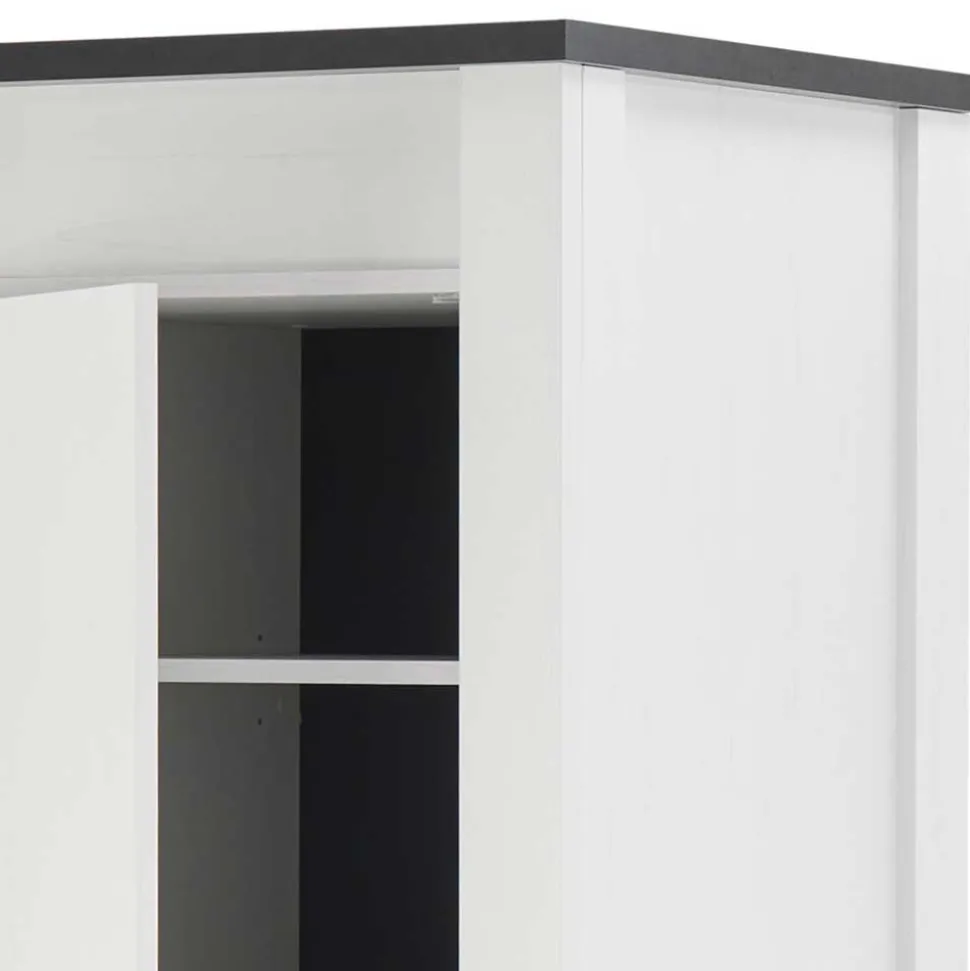 62x201x64 Landhaus Küchenschrank in Weiß - Eture