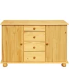 119x81x38 Landhaus Kombi Kommode mit Kugelfüßen - Kascanu