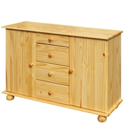 119x81x38 Landhaus Kombi Kommode mit Kugelfüßen - Kascanu