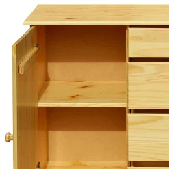 119x81x38 Landhaus Kombi Kommode mit Kugelfüßen - Kascanu