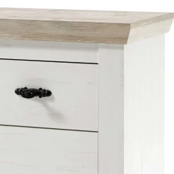 107x84x45 Landhaus Kommode mit 4 Schubladen - Nedita