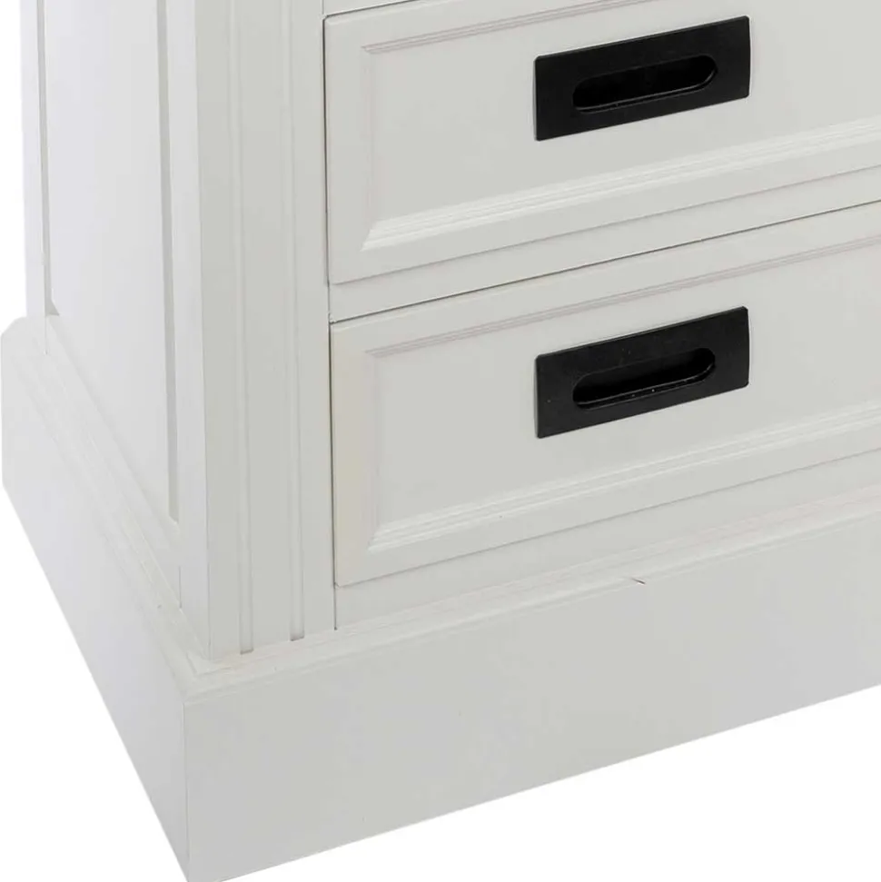 114x77x41 Landhaus Kommode mit acht Schubladen - Bleaks