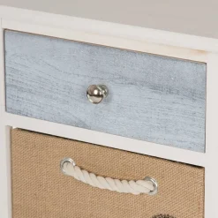 38x74x28 Landhaus Kommode mit vier Schubladen - Amare